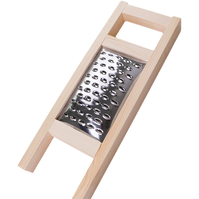 Flache Holzreibe, Edelstahlreibe, Kartoffelschneider, Gemüsehobel, Gurkenhobel