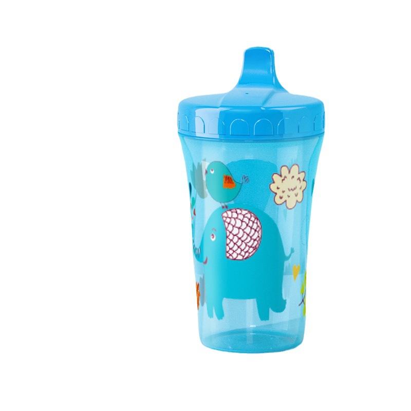 Ente-Schnabel-Lernbecher für Babys ab Werk, 300ml, großvolumiger Sommerwasserbecher, auslaufsicher und dicht verschlossener Babywasserbecher - 6