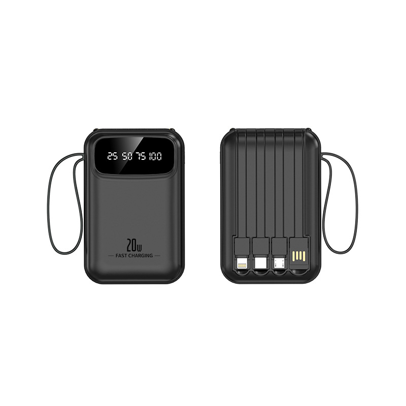 3C sertifikalı yüksek kaliteli tasarımlı mini 4 kablolu dahili 20000mAh taşınabilir şarj cihazı küçük ve pratik kurumsal hediye özelleştirmesi - 8