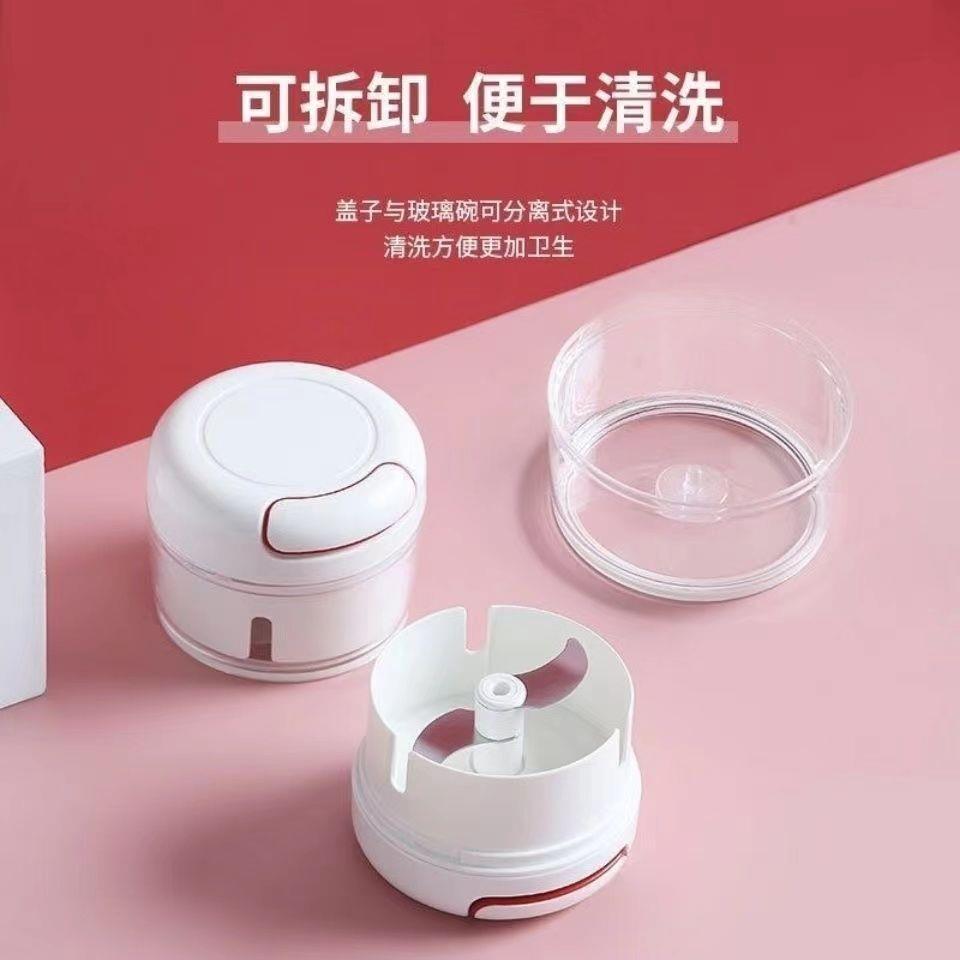 Trendy kitchen garlic press, wireless home garlic grinder, small mini manual garlic press. - 4