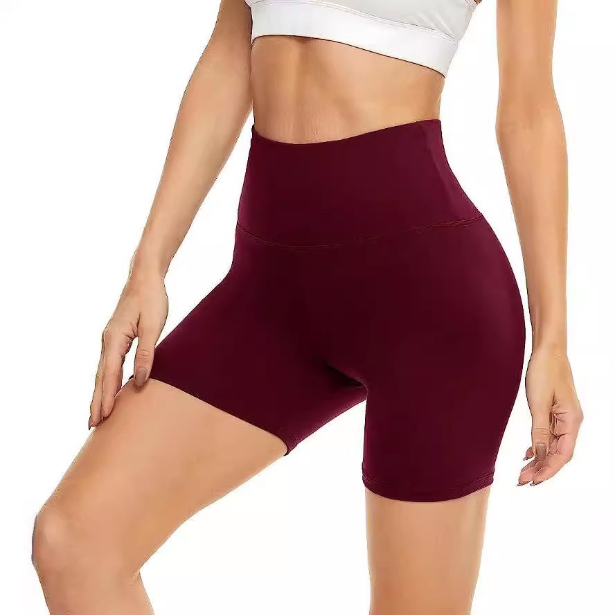 Üç çeyrek yoga ve fitness pantolonu, yüksek belli, kadın spor dış giyim şortu