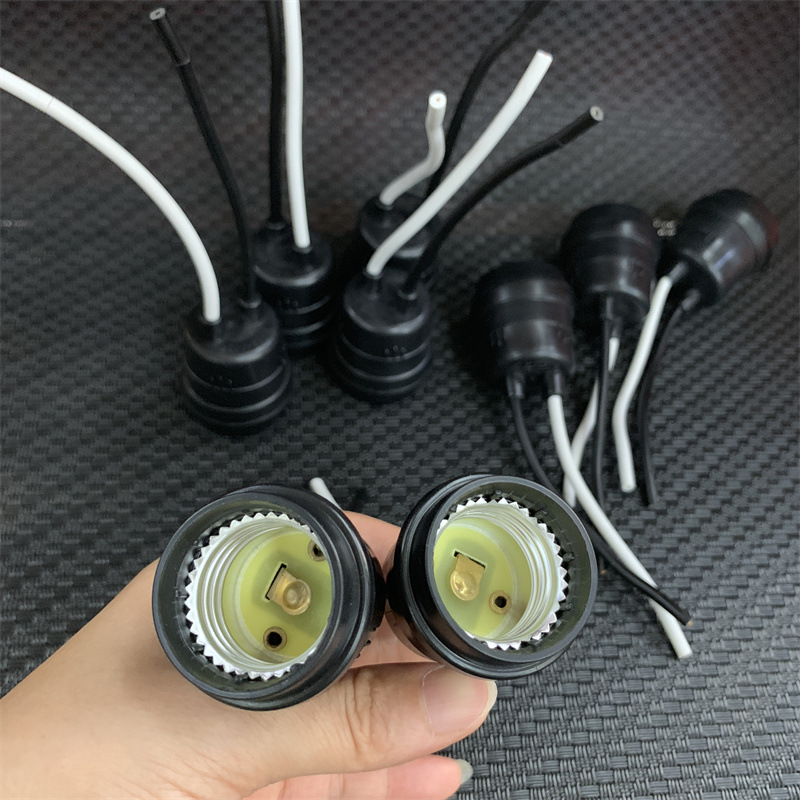E27 Waterproof Pendant Lamp Holder with Cable, Soft Rubber