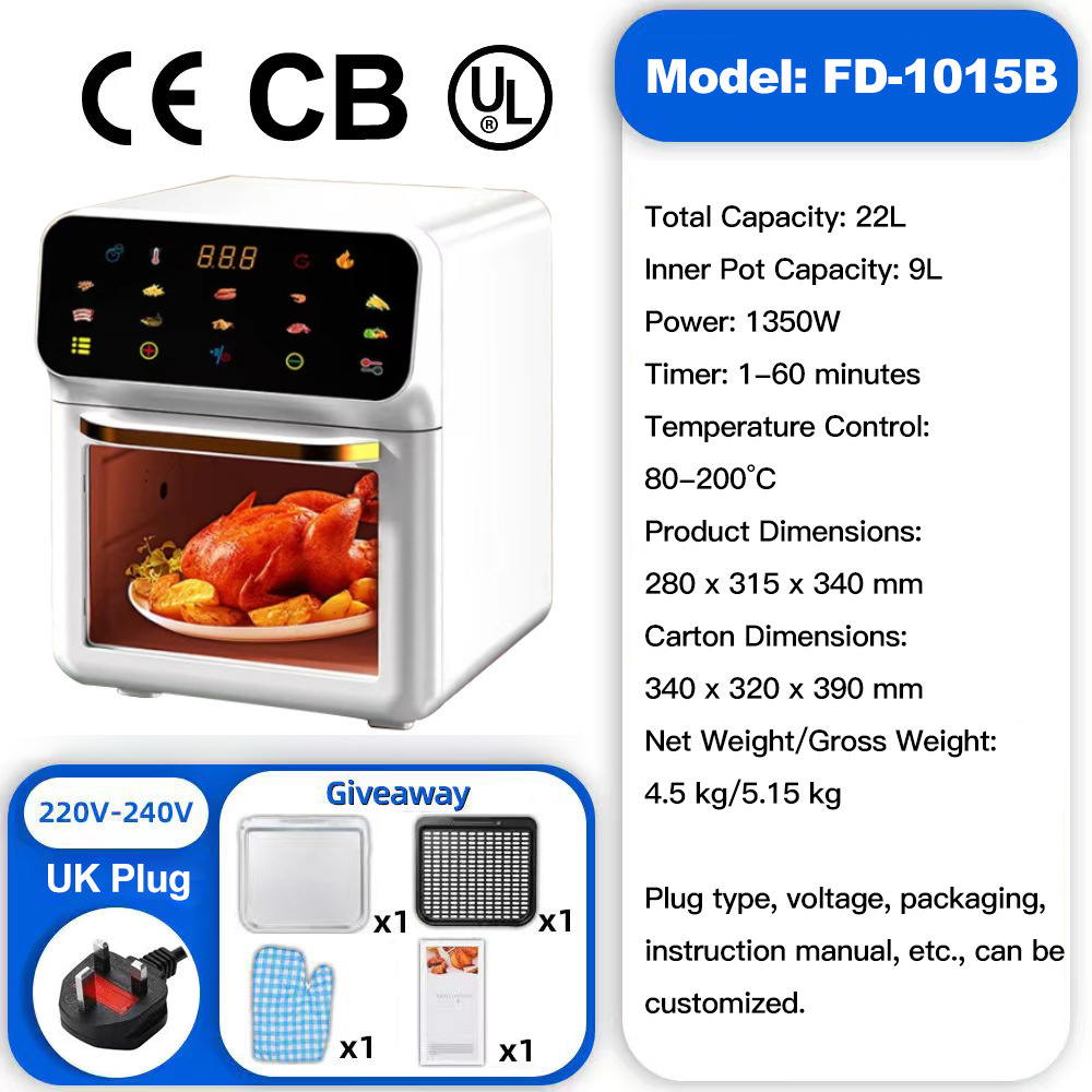 BE visual air fryer household multifunctional smart french fry machine fully automatic electric fryer voice-controlled air fryer - 12