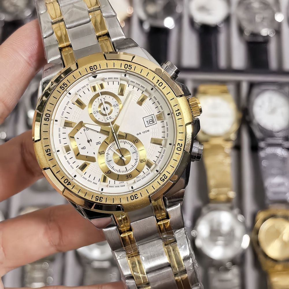 Business Men's Wristwatch Gold Waterproof Luxury Quartz