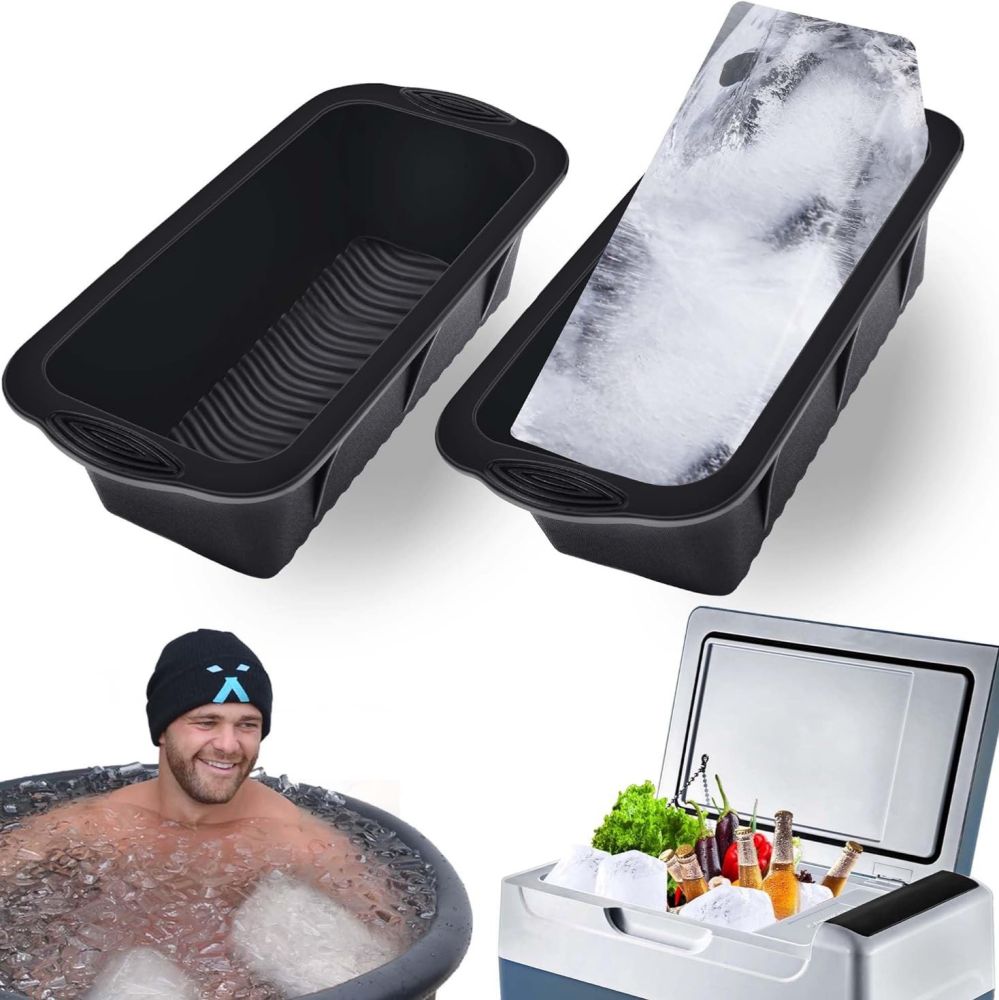 Extra large silicone ice mold, ice bath ice cube mold, ice bath bucket large ice cube mold, silicone ice bucket ice cube mold - 5