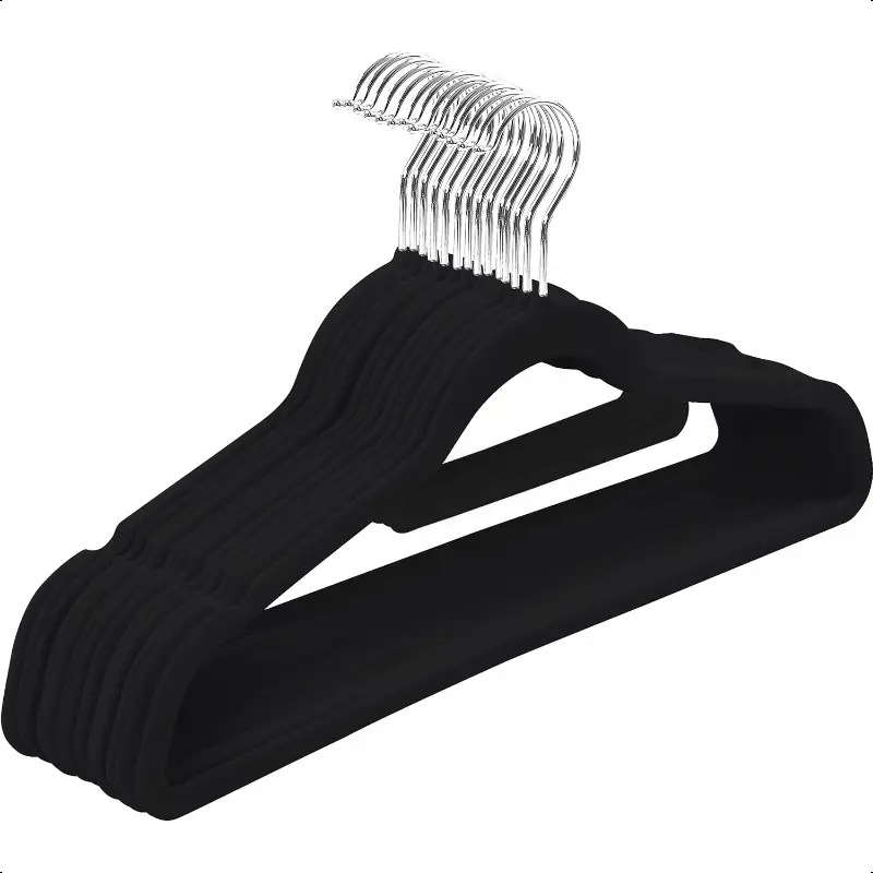 Sınır ötesi akın elbise askısı 45CM toptan kaymaz plastik elbise askısı yetişkin elbise asılı depolama dikişsiz depolama elbise rafı