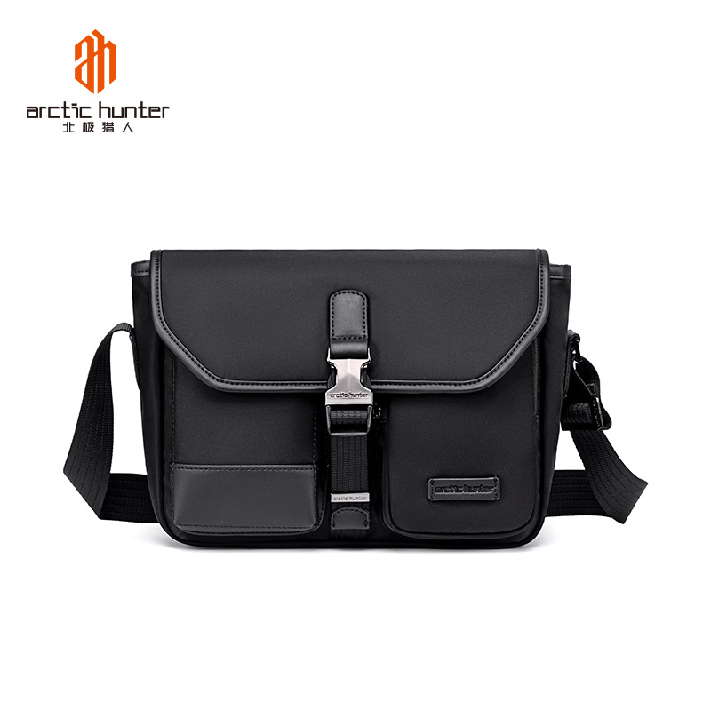 Men's Crossbody Bag High-End Multi-Functional Water-Resistant Single Shoulder Bag Casual Commute Nylon Sling Bag