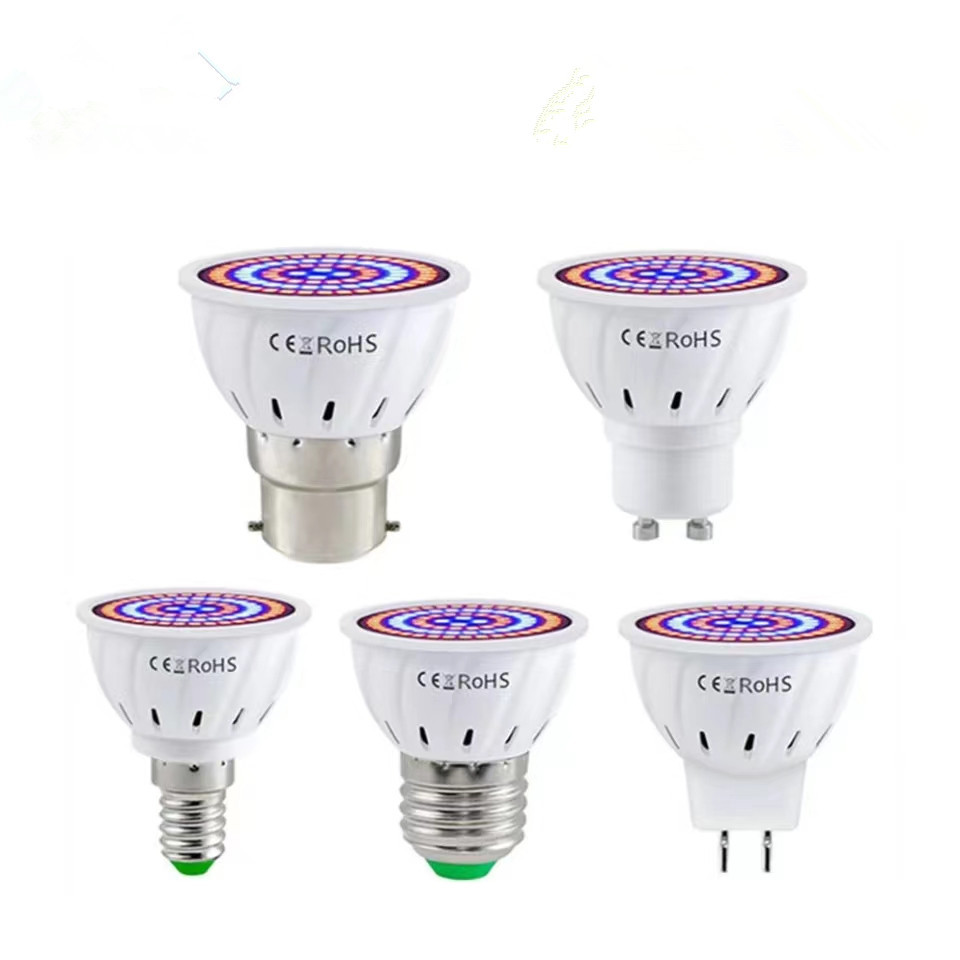 Sınır ötesi E27 bitki yetiştirme lambası fincanı LED bitki lambası fincanı 48 boncuk 60 boncuk 80 boncuk etli fide ekstra ışık stokta