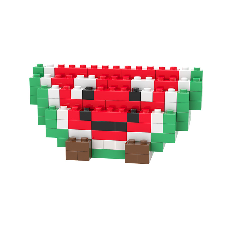 Micro Particle Fruit Series Children's Educational Assembly Building Block Toys, Factory Stock, Street Stall, Primary School Student Gift, Wholesale