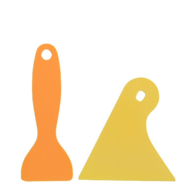 Yellow Rubber Scraper for Car Window Film Installation, Film-Safe
