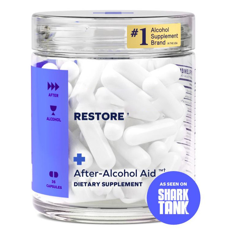 现货 跨境TK亚马逊热销After-Alcohol Aid 恢复胶囊RESTORE