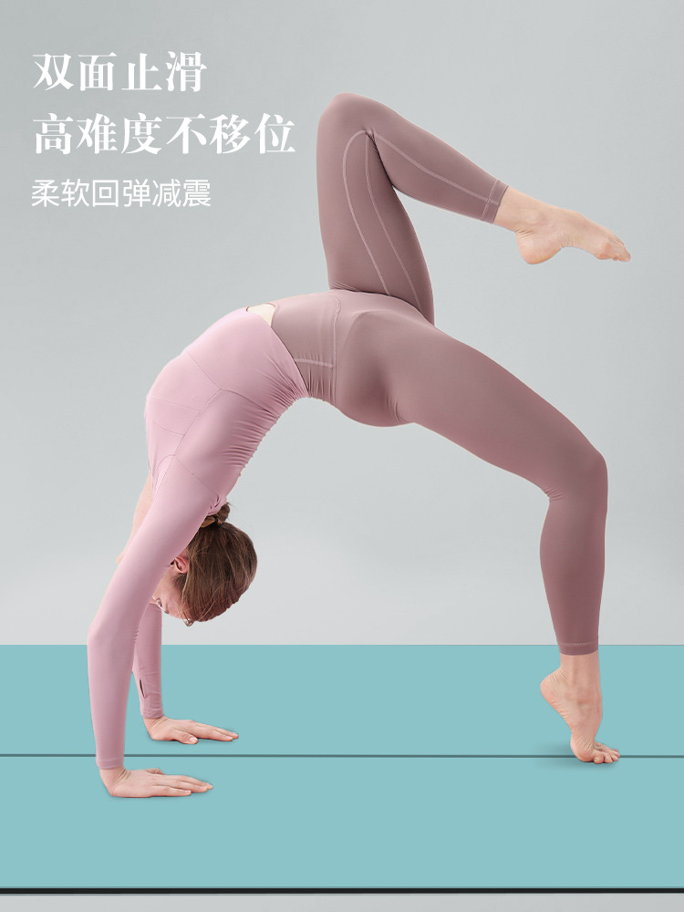 Extra thick PU yoga mat, non-slip, sweat-absorbent