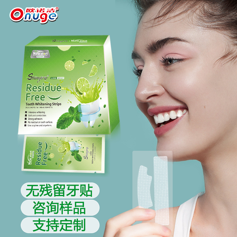 9D White Teeth Whitening Strips, No Surface Residue