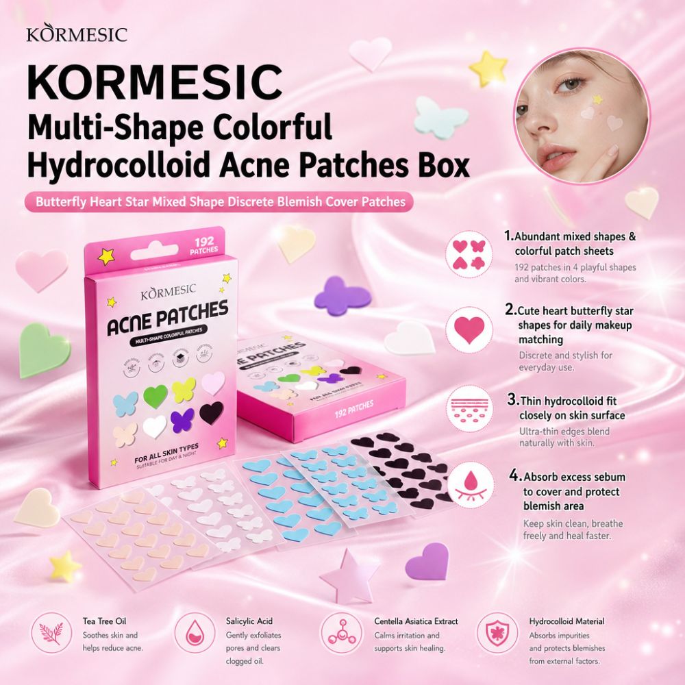KORMESIC Schmetterlings-Herz Pickelpflaster, Akne-Patch für die Gesichtspflege