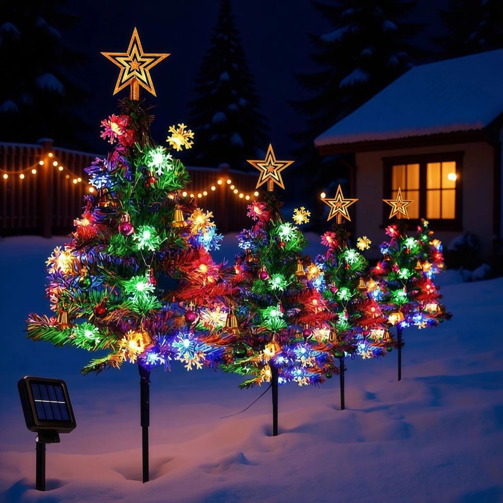 Solar-Weihnachtsbaumleuchten, wasserdicht, Garten-Außenleuchte