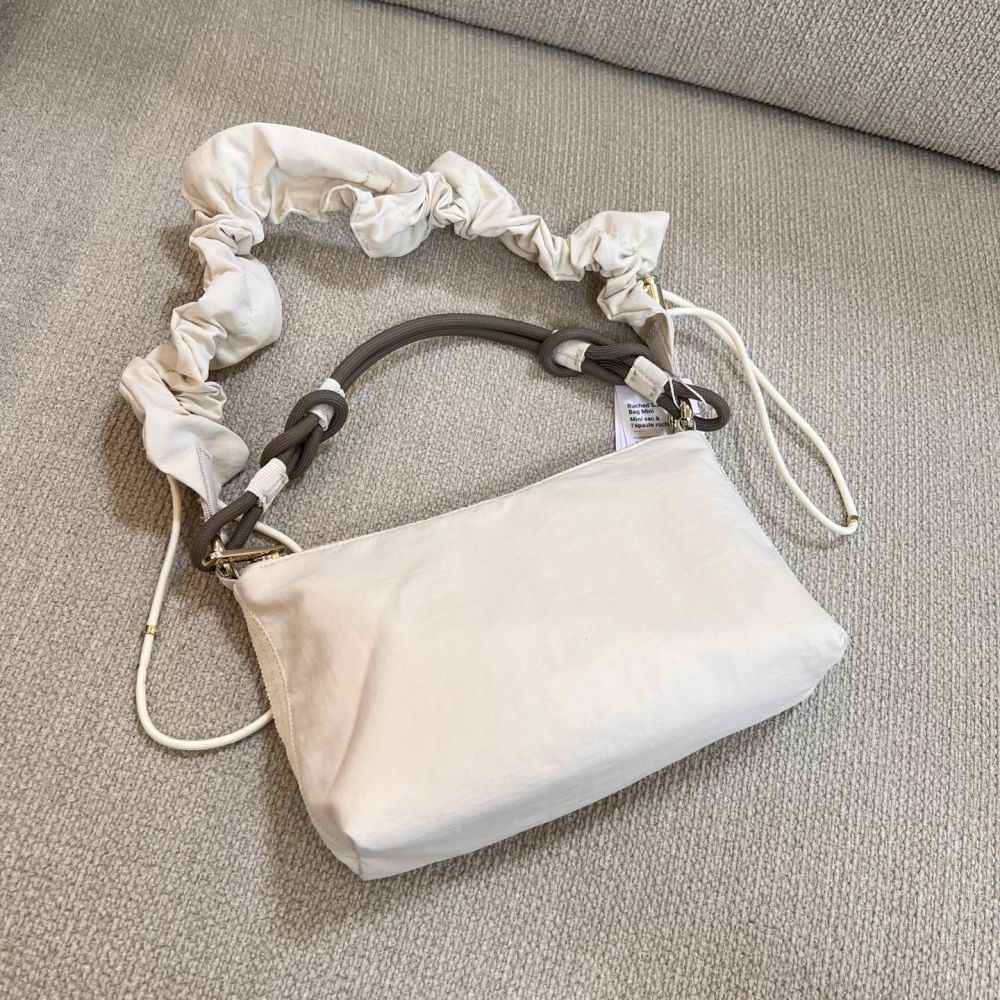 LU Convertible 1.5L 6.5L 16L Large Capacity Hobo Bag Pleated Cloud Crossbody Underarm Bag - 7