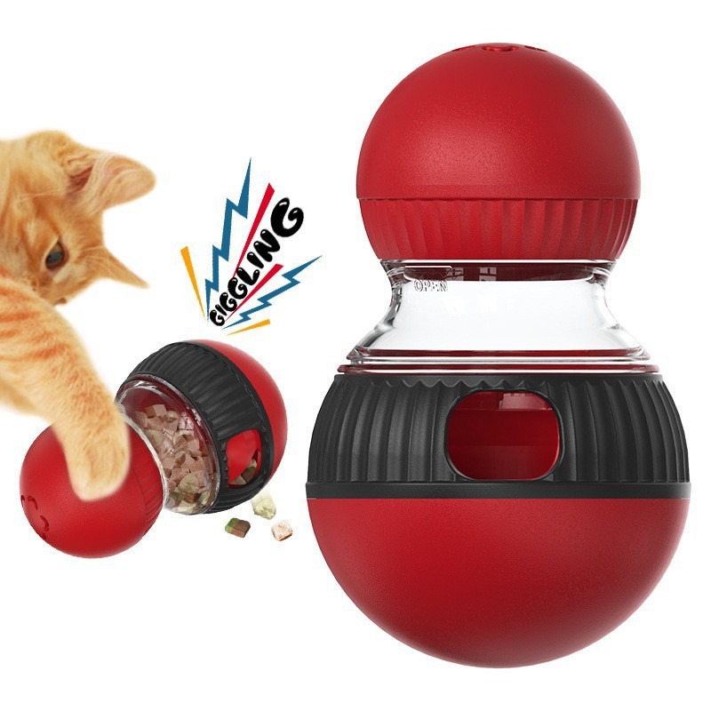 Cat Toy Rotating Sound Ball with Slow Feeder - 6