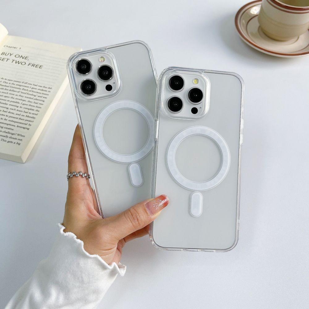 Clear Magnetic Phone Case for iPhone 17 Pro Max, Full Coverage Shockproof Protective Case for iPhone 17 Pro