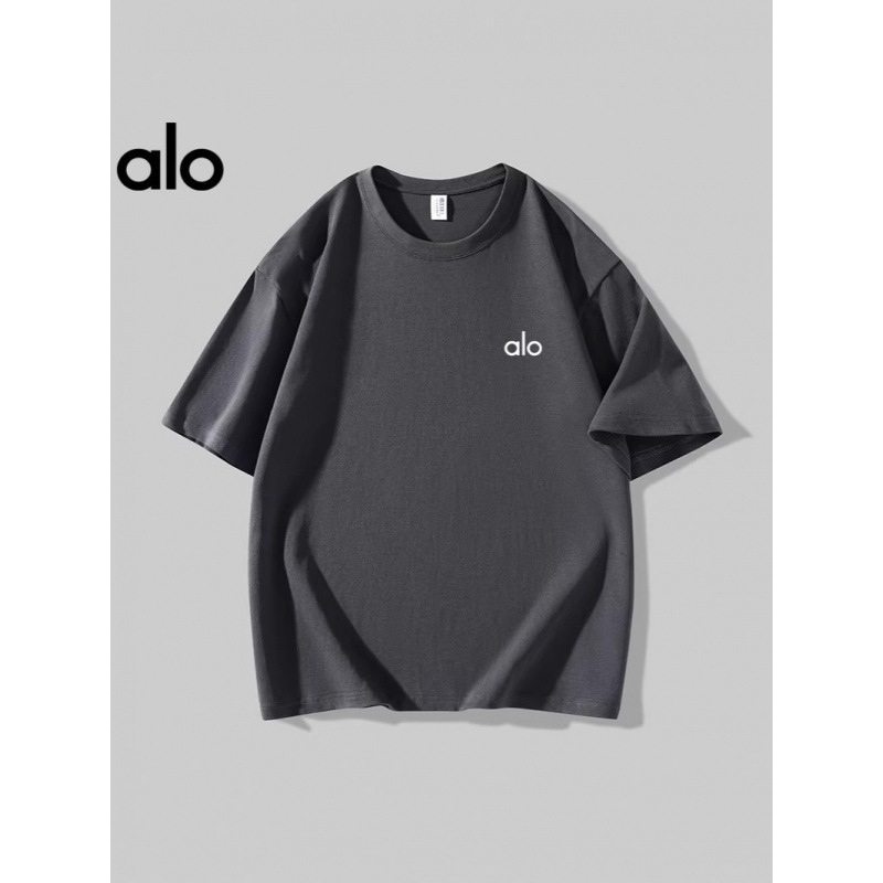 Unisex-T-Shirt mit Stickerei, Kurzarm, 100 % Baumwolle, Dropped Shoulder