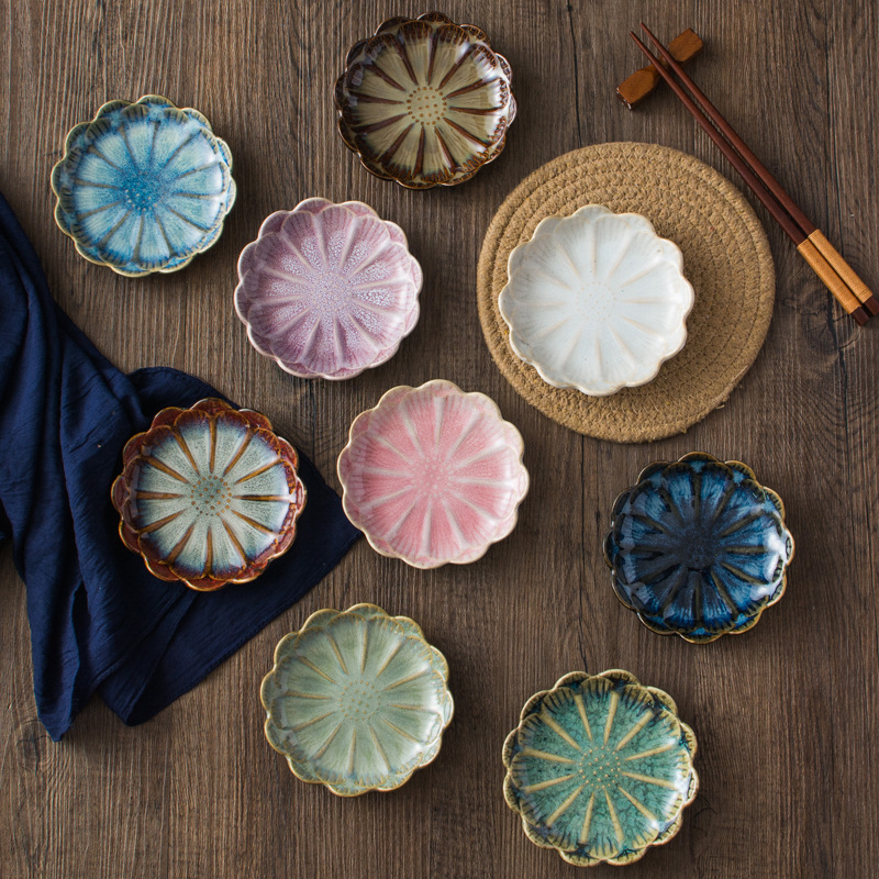 Japanese-Style Glazed Ceramic Dipping Dish