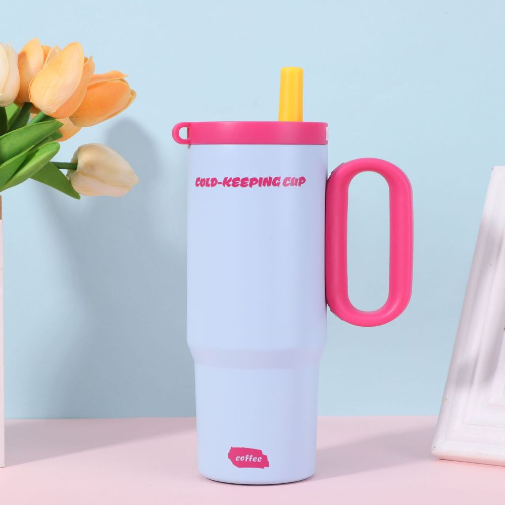 Ice-Supremacy-Becher, großvolumig, hochwertiges Design, Isolierbecher für Damen, 316er Edelstahl, individualisierbar, leichte Luxusausstattung, Premium-Wasserflasche mit Kühleffekt - 11