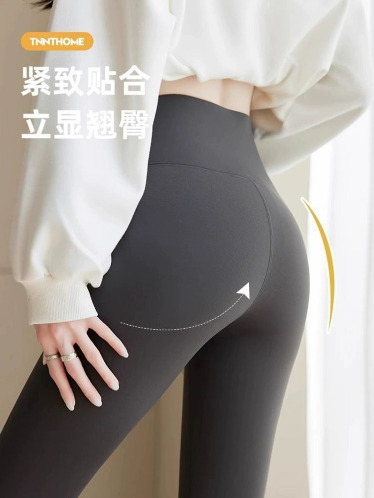 鲨鱼裤女秋冬季外穿2025新款高腰弹力紧身瑜伽裤小个子塑形打底裤