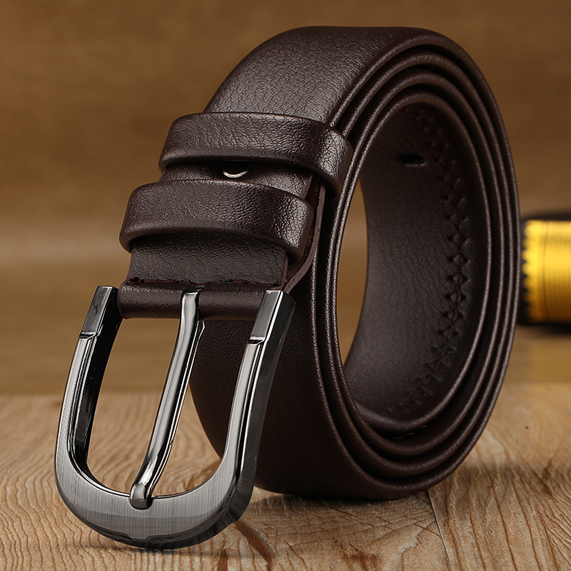 Simple hot style men's pin buckle belt Korea fashion comfortable belt men's belt trouser belt manufacturer wholesale