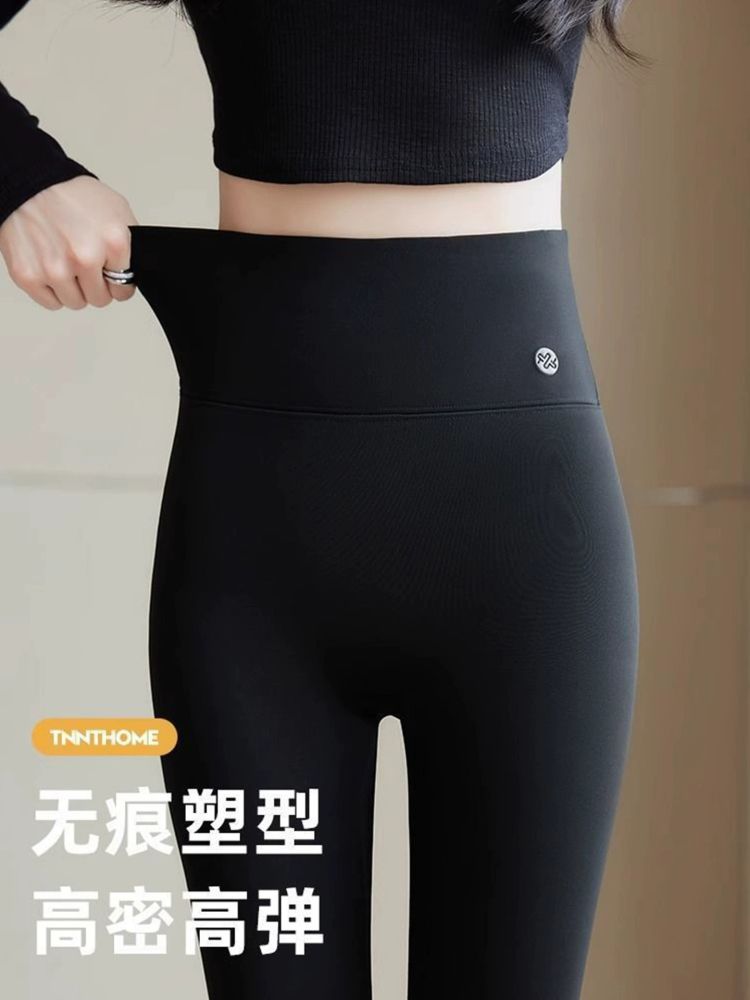 鲨鱼裤女秋冬季外穿2025新款高腰弹力紧身瑜伽裤小个子塑形打底裤