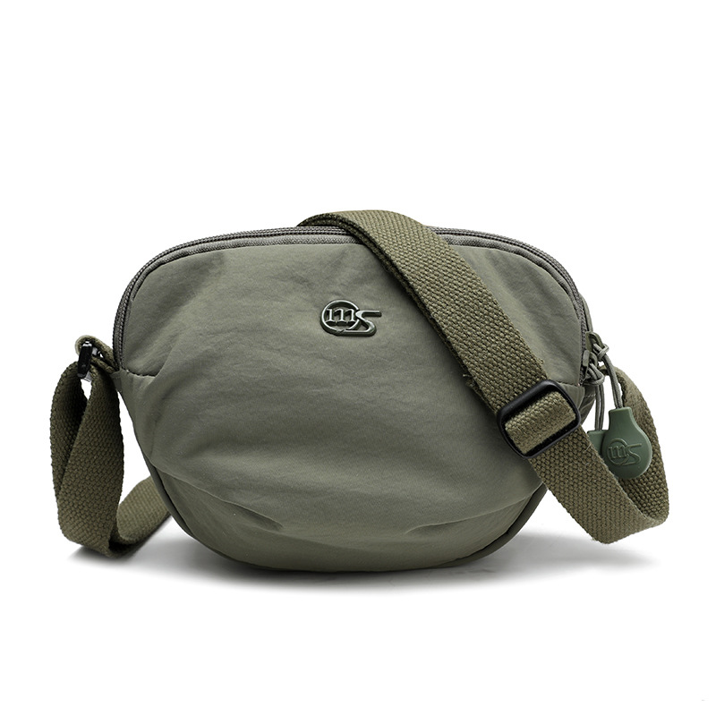 Foreign Trade Casual Solid Color Mini Crossbody Bag Women's New Style Outdoor Travel Small Shoulder Bag Phone Pouch Ultralight Waterproof Fabric Bag - 2