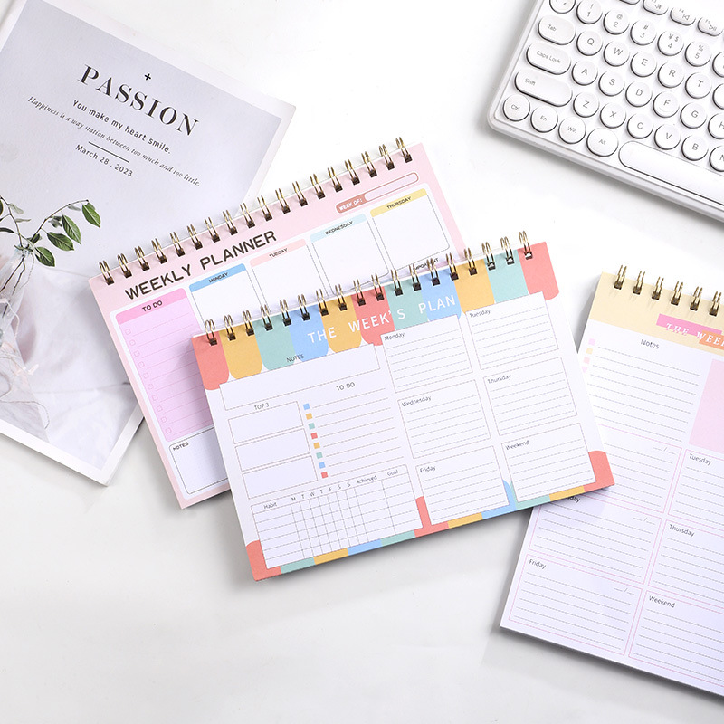 2027 Weekly Planner, PP Spiral Notebook