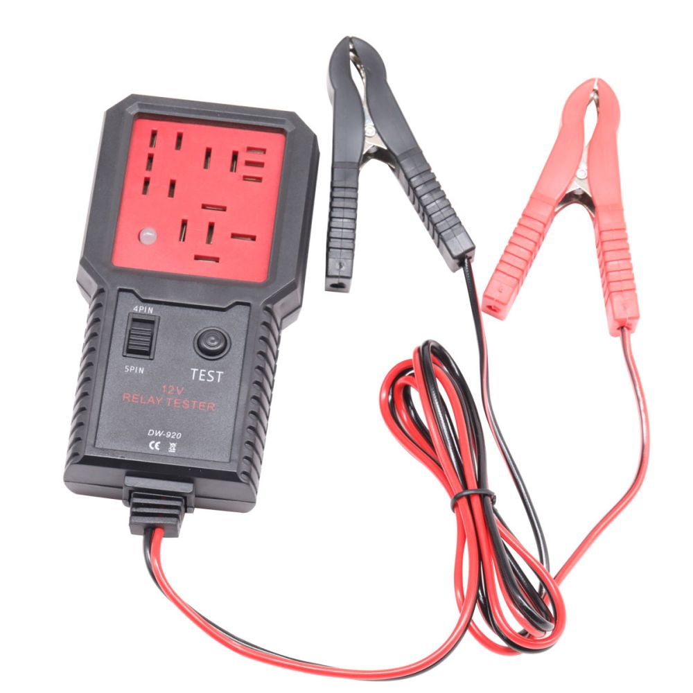 Car Relay Tester 3-Pin 5-Pin Test Tool 12V/24V Universal Relay Diagnostic Tool