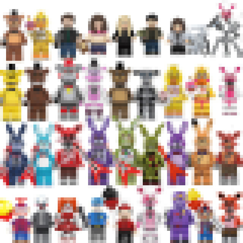 KF6071 WM6170 V1005 Building Block Bear Figure Mini Figure Set