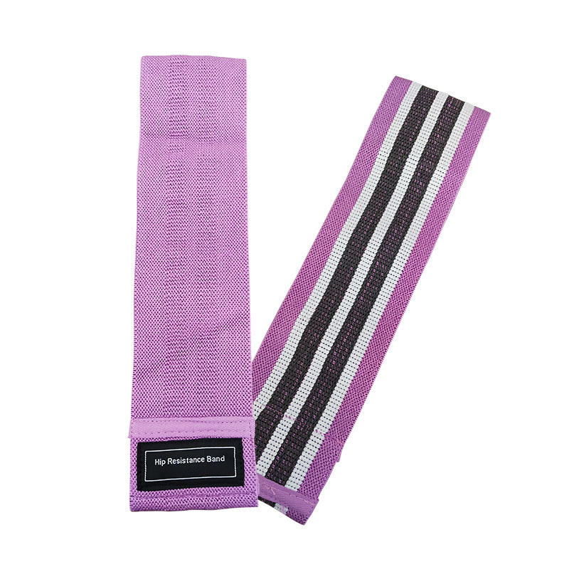 Elastic squat resistance band hip fitness pull band yoga stretch training band high resistance bands - 4