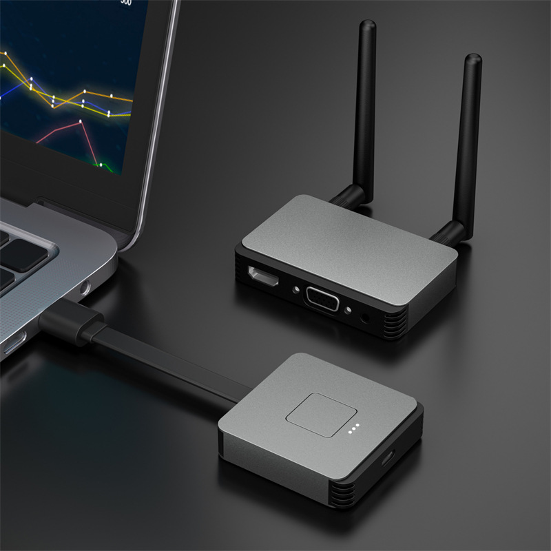 Wireless HDMI display adapter, 50-meter range for laptop and TV - 1