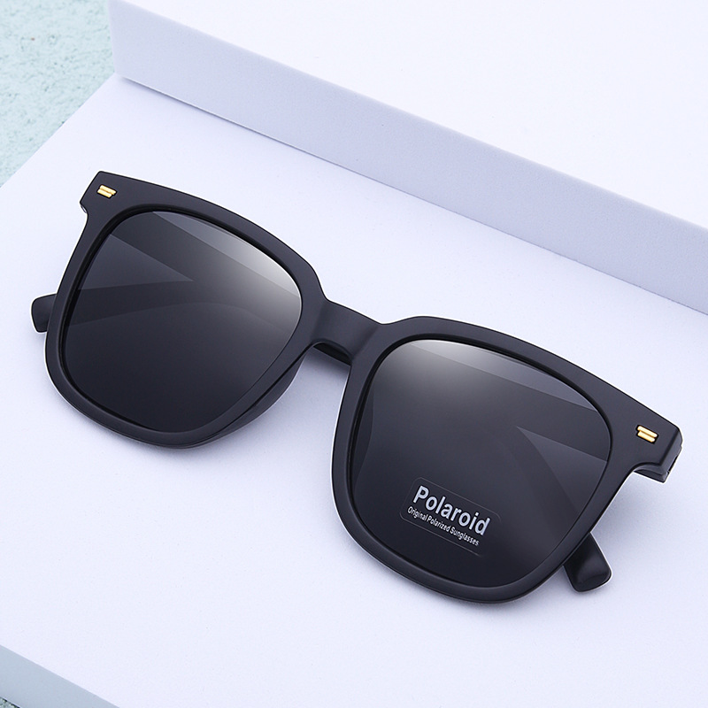 Square Frame Polarized Sunglasses, UV Protection, for Driving and Fishing