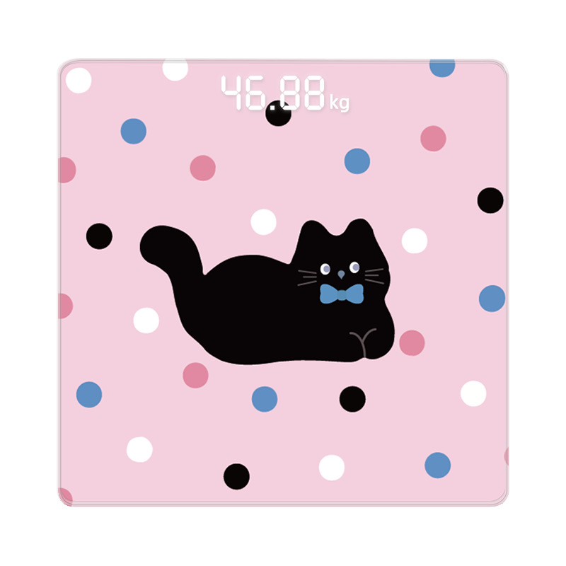Cartoon Design USB Rechargeable Smart Digital Body Fat Scale