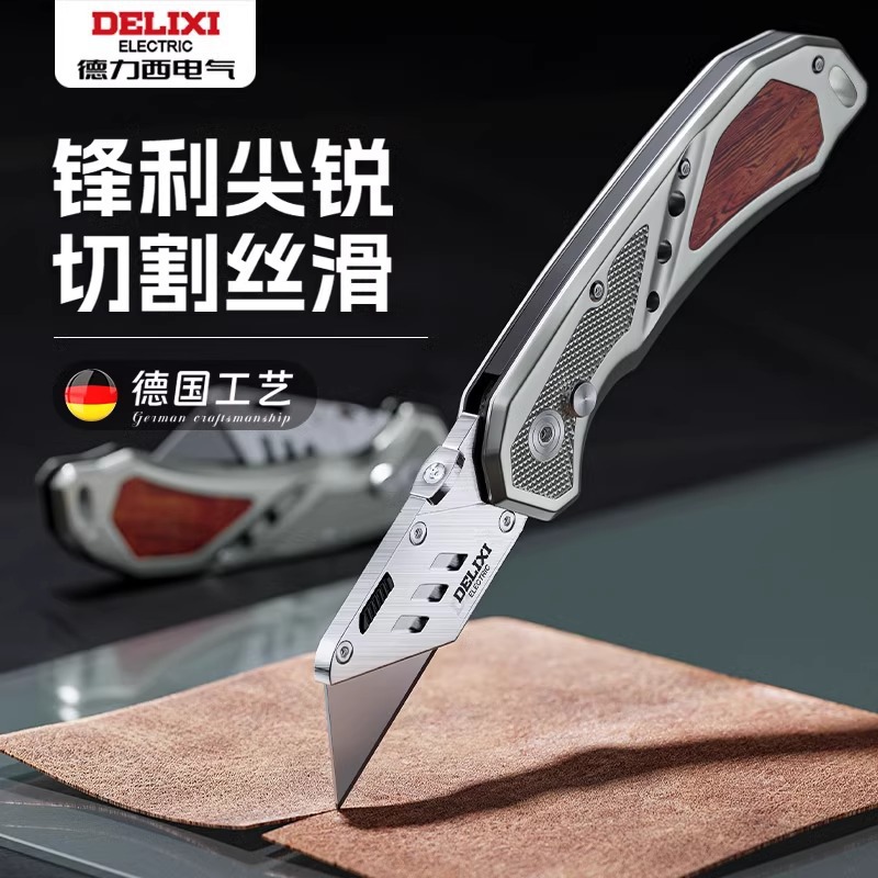 Delixi Heavy-Duty Cuttermesser mit Trapezklingen