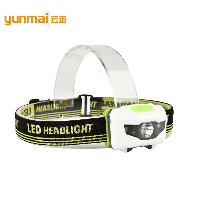 Ultralight Waterproof LED Headlamp, Red Warning Light - 1