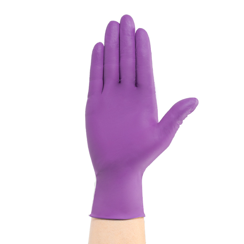 6.5g thickened pure nitrile disposable purple gloves nitrile latex food grade durable cleaning cleaning special