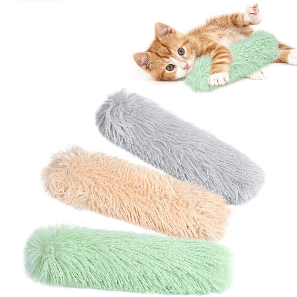 Plush Cat Toy with Catnip, Interactive Sleeping Pillow - 1