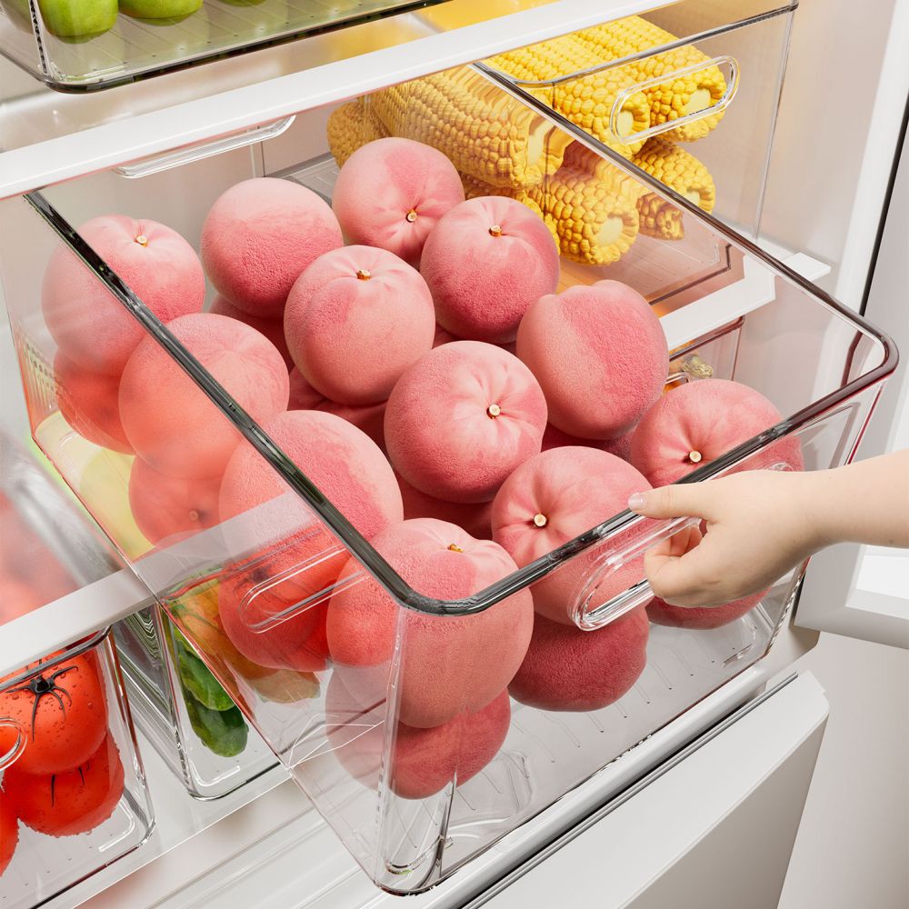 Refrigerator storage box, food-grade, rectangular - 1