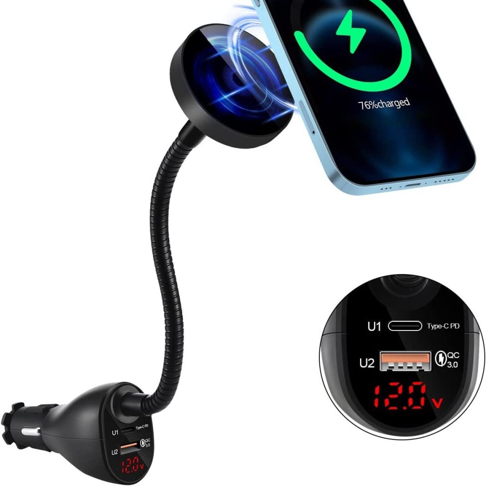 MagSafe Magnetic Wireless Charger 3-in-1, Qi2.2 Car Charger