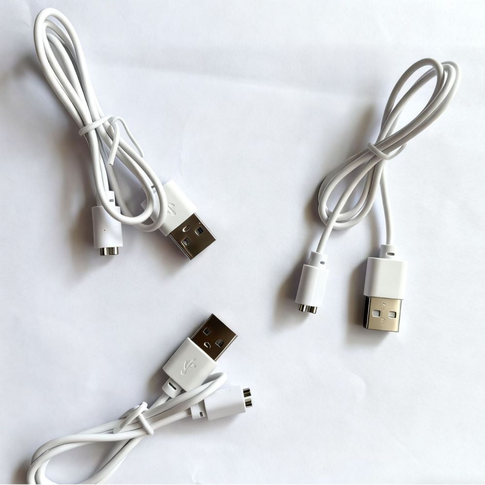 USB Manyetik Şarj Kablosu Düz Başlık 4-10mm Aralık Elektrikli Diş Fırçası Yüz Temizleme Cihazı Güçlü Manyetik Şarj Kablosu