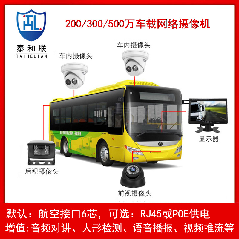 Hik mobile NVR fixed disk video recorder 720P / 1080P / 2 megapixel surveillance network camera car - 1