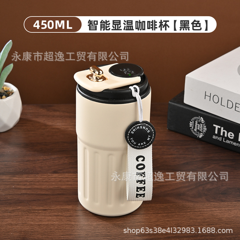 Smart 316 temperature display coffee cup, stainless steel thermos mug, car special water cup, cold-keeping cup, gift mug wholesale. - 11