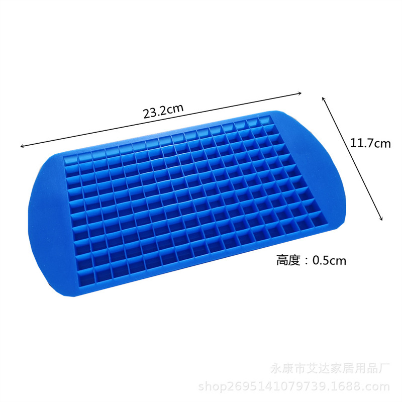 Mini Eiswürfel Eiswürfelform kreative Eisbox zerkleinerte Eiswürfelform 160 Gitter Silikon-Eiswürfelform transparent kleine zerkleinerte Eiswürfel - 5