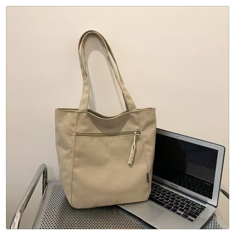 Japanese-style New Waterproof Nylon Casual Cross-border Spring Summer Single Shoulder Canvas Bag Women's Designer Large Capacity Commute Tote Bag - 5