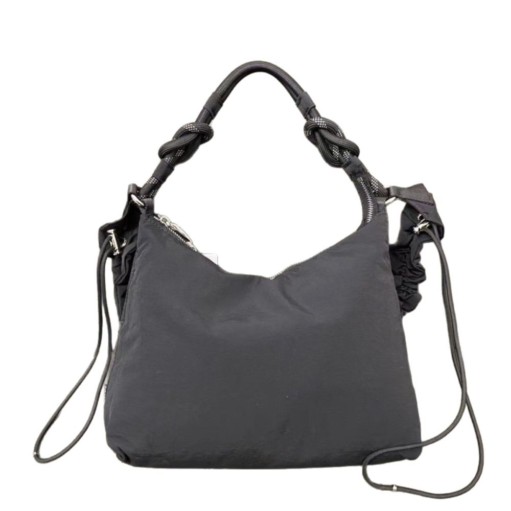 LU Convertible 1.5L 6.5L 16L Large Capacity Hobo Bag Pleated Cloud Crossbody Underarm Bag - 5