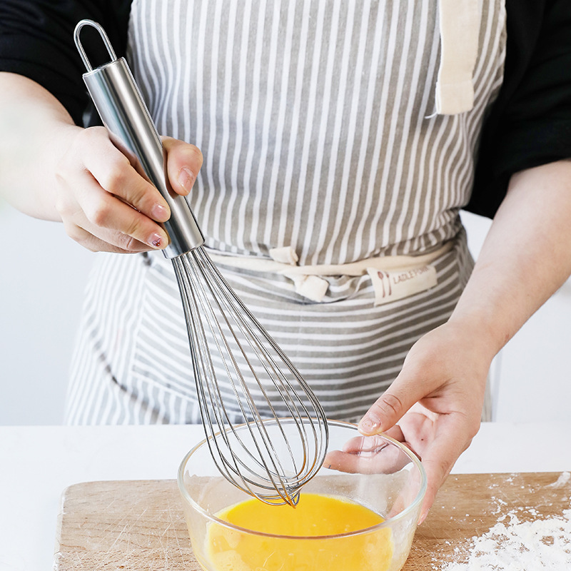 Pişirme araçları yumurta çırpıcı paslanmaz çelik kalınlaştırılmış mikser yarı otomatik yumurta çırpıcı manuel mini silikon çırpıcı