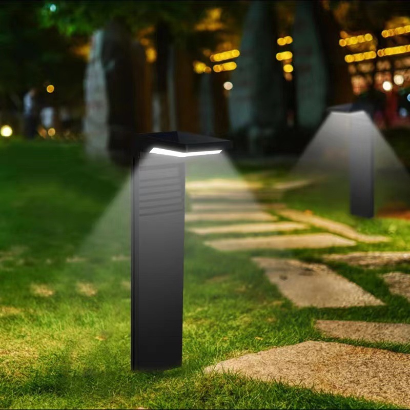Güneş enerjili çim yer lambası, su geçirmez, modern minimalist bahçe aydınlatması